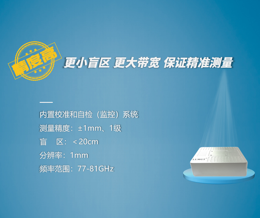 測量精(jīng)度高：更小(xiǎo)盲區(qū)，更大帶寬，保證精(jīng)準測量