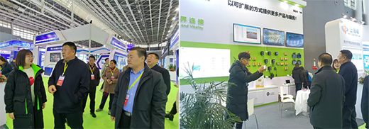 河北省水利廳副巡視員、河北省水利學(xué)會理(lǐ)事長(cháng)馮謙誠一行莅臨展位參觀指導